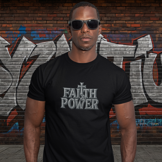 FAITH & POWER SILVER TEE