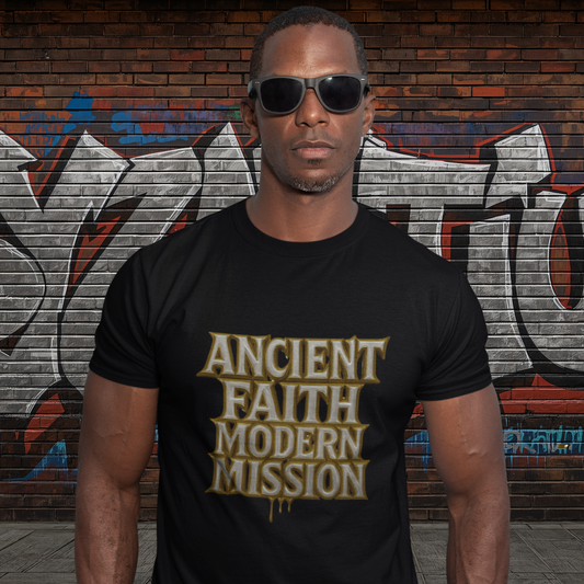 ANCIENT FAITH MODERN MISSION TEE