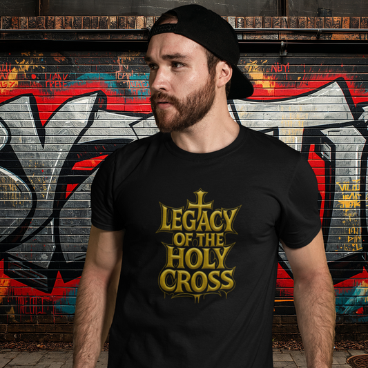 LEGACY OF THE HOLY CROSS GOLD TEE