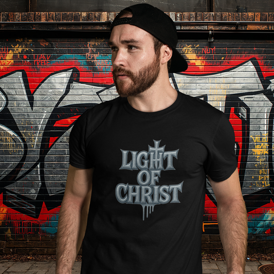 LIGHT OF CHRIST SILVER TEE
