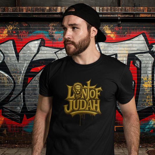 LION OF JUDAH GOLD TEE