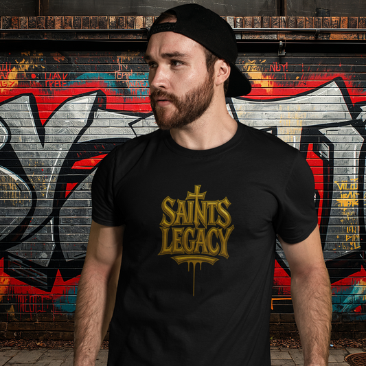 SAINTS LEGACY GOLD TEE