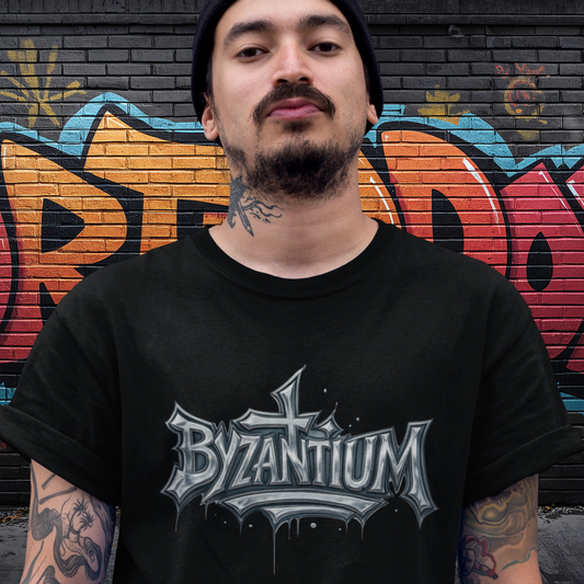 BYZANTIUM HERITAGE SILVER TEE