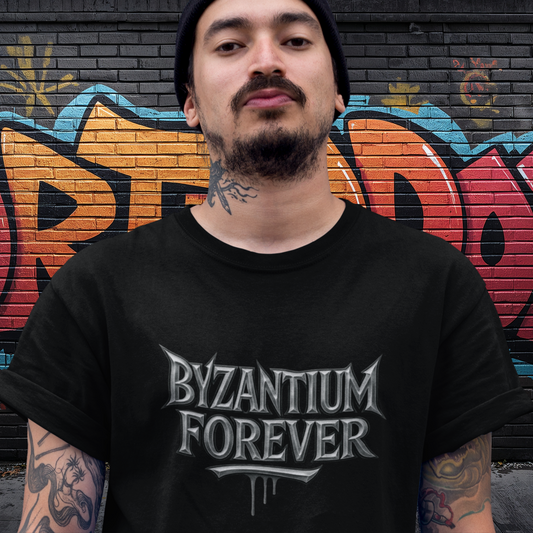 BYZANTIUM FOREVER SILVER TEE