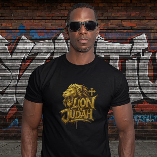 LION OF JUDAH GOLD TEE