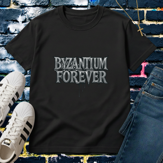 BYZANTIUM FOREVER SILVER TEE