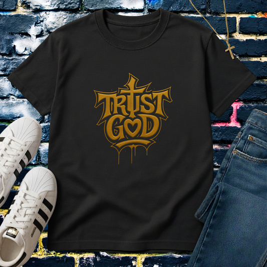 TRUST GOD GOLD TEE
