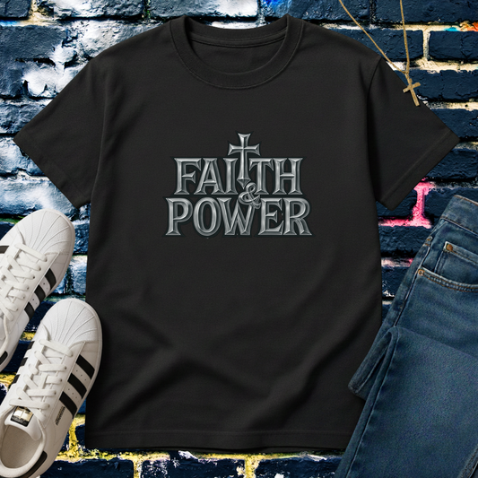 FAITH & POWER SILVER TEE