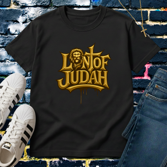 LION OF JUDAH GOLD TEE