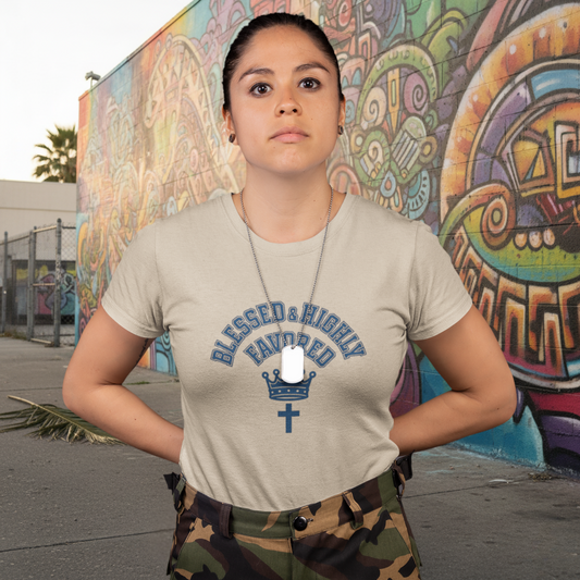 BLESSED & HIGHLY FAVORED NAVY