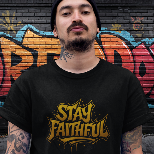 STAY FAITHFUL GOLD TEE
