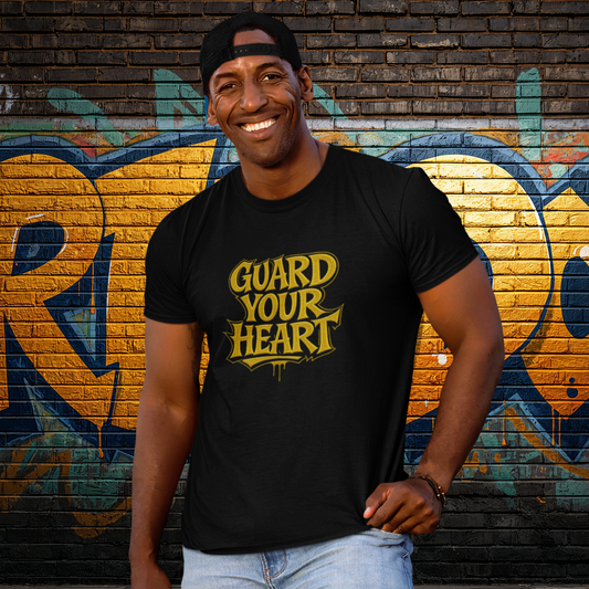 GUARD YOUR HEART GOLD TEE